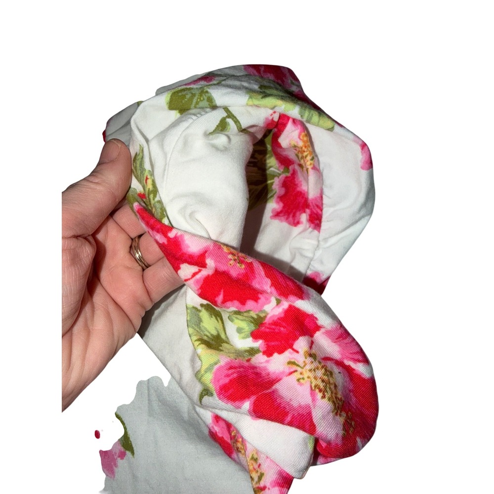 Lauren Conrad Womens Plus White Pink Floral Puff Sleeve Top Size 2X‎ - Picture 3 of 8